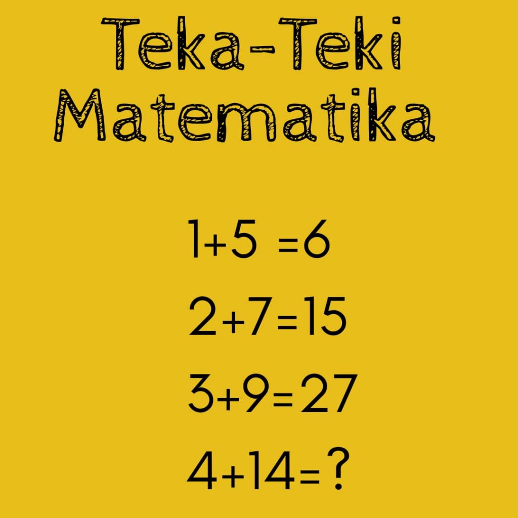 Uji Kecerdasan Dengan Teka-Teki Matematika