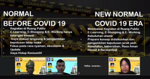 Change Your Normal Habiet For Fighting Covid-19; Webinar UBSI Kampus Pontianak