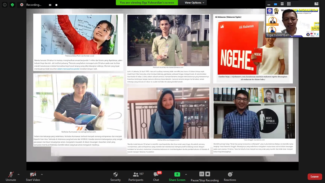 How to Start Business in Digital Era; Bersama Elga Yulwardian