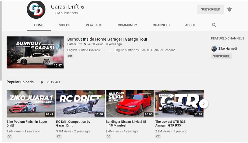Tips Menjadi Youtuber by Garasi Drift; Spesial 1 jt subscriber