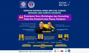 UBSI Dukung Peran Guru BK di Webinar MGBK SMK Subang, Gratis