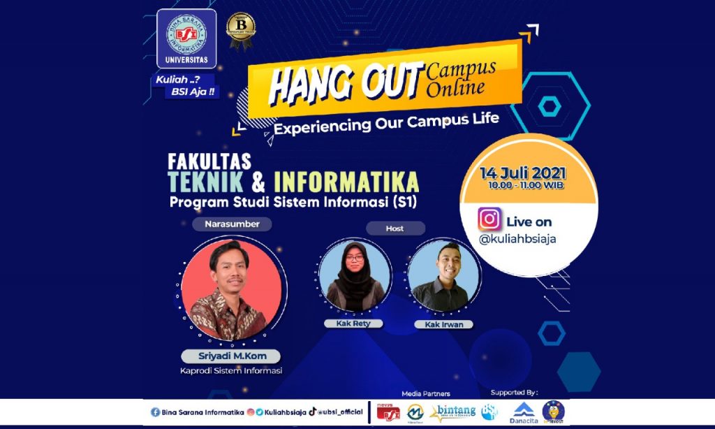 Hang Out Campus Online Prodi Sistem Informasi (S1) UBSI