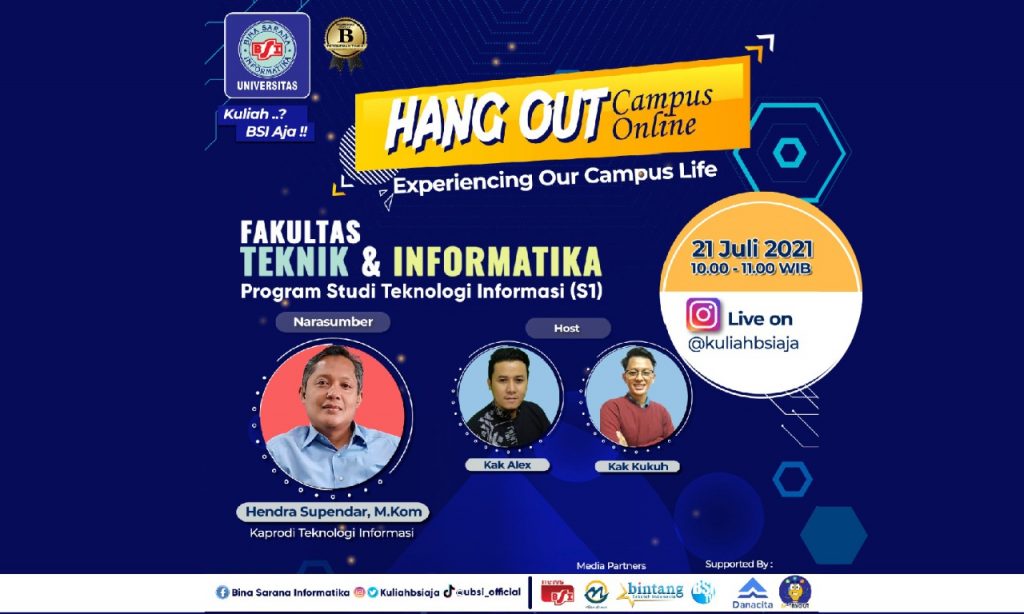 UBSI Kenalkan Prodi Teknologi Informasi Lewat Hang Out Campus Online