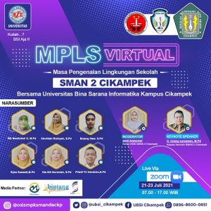 Adakan MPLS Virtual, SMAN 2 Cikampek Jalin Kerjasama dengan Universitas BSI Cikampek