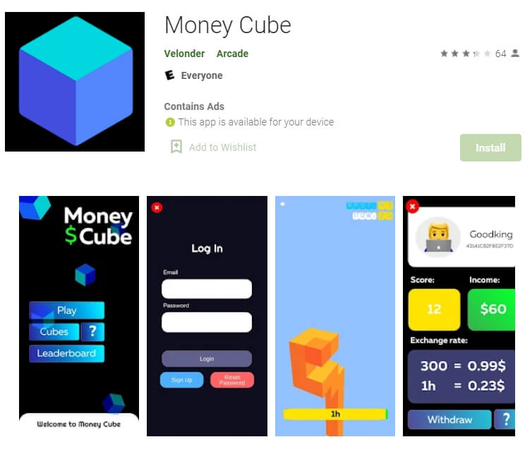 money cube aplikasi penghasil uang