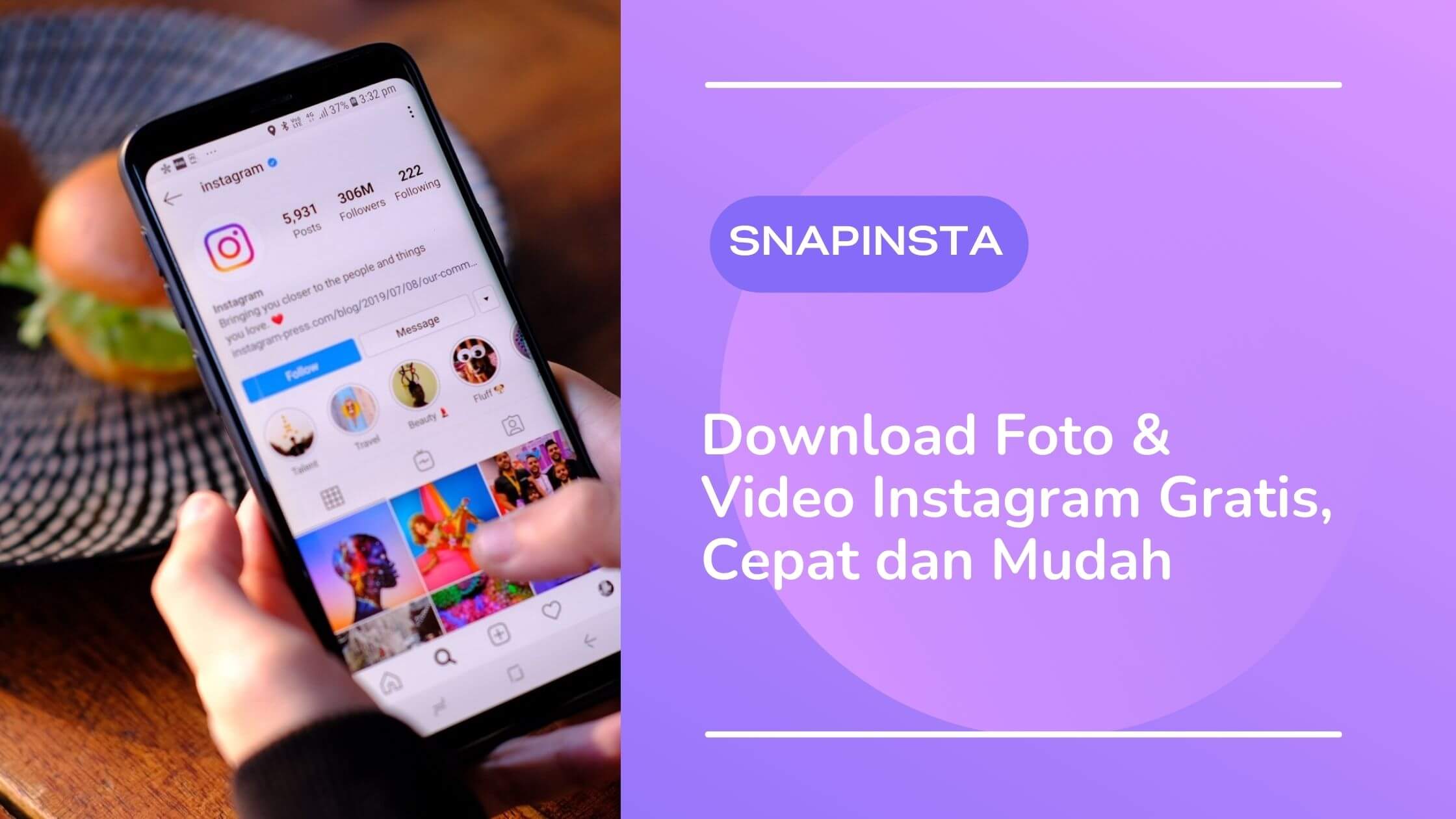 Cara Download Foto Instagram Menggunakan SnapInsta