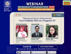 Gelar Webinar Genre Dokumenter, Universitas BSI Gandeng SMK Broadcast TV Mahardhika