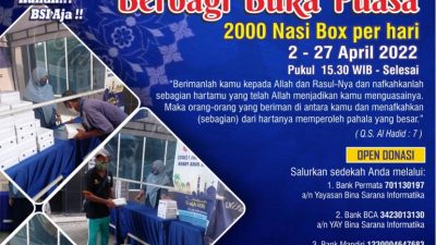 Sebanyak 2000 Box, Universitas BSI Bagikan Makanan Berbuka Puasa Selama Ramadhan
