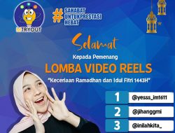Hebat !!! Berikut 3 Pemenang Lomba Video Reels MTryout