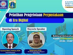 Dengan Digital, Universitas BSI Akan Gelar Pelatihan Pengelolaan Perpustakaan