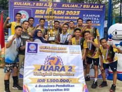 SMKN 2 Kab Tangerang Raih Juara 2 Volly Ball Competition BSI Flash 2023