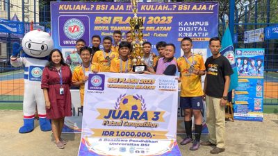SMAN 22 Kab Tangerang Raih Juara 3 Kompetisi Futsal BSI Flash 2023
