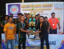SMKN 1 Rawamerta Berhasil Keluar Sebagai Juara Satu Kompetisi Futsal BSI Flash 2023 Karawang