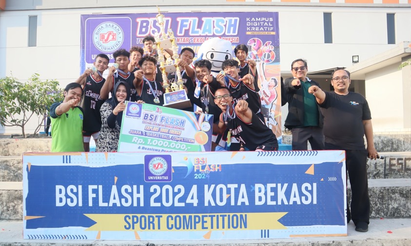 SMAN 9 Bekasi Juara 1 BSI Flash Basketball