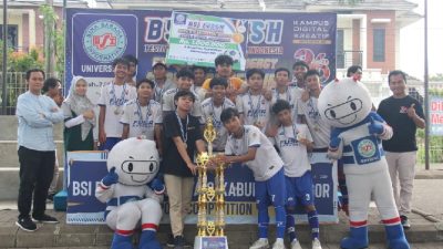 SMK Mekanik Cibinong Berhasil Rebut Gelar Juara 1 Di Kompetisi Futsal BSI Flash 2024 Bogor