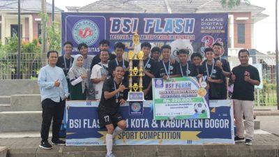 SMA Pesat Bogor Raih Juara 2 Kompetisi Futsal BSI Flash 2024 Bogor