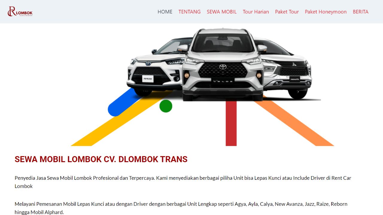 Sewa Mobil Lombok Lepas Kunci